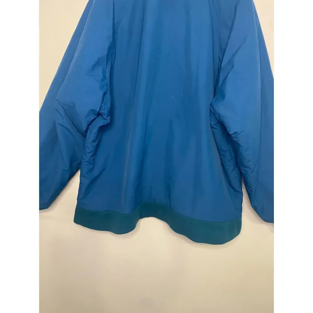 Lands‎ End Mens Chore Coat Barn Jacket Heavy Fleece Lined Teal Large Aircore 200
